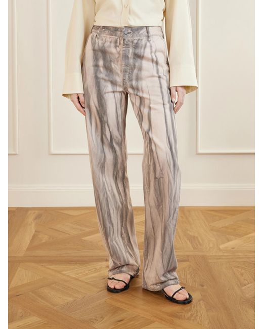Kallmeyer Natural Printed High-Rise Jeans