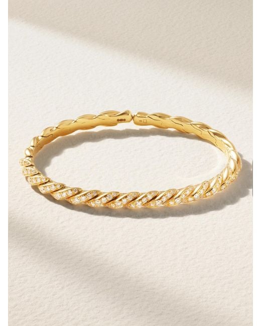 David Yurman Natural Pavéflex 18-Karat Diamond Bracelet