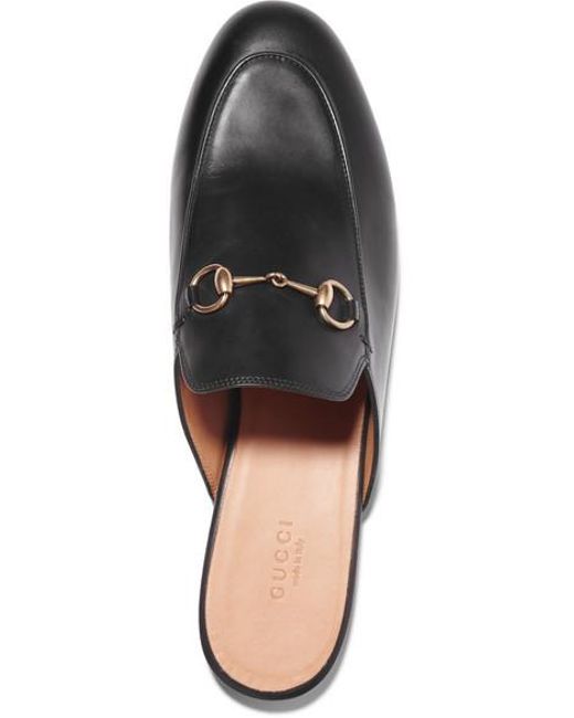 gucci black princetown slippers