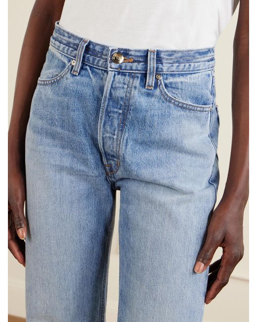 RÙADH Blue Agnes Recycled Straight-Leg Jeans