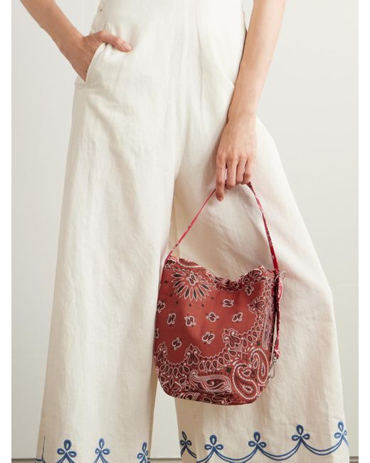 Call it By Your Name Sac Seau Printed Cotton Tote in Red | Lyst