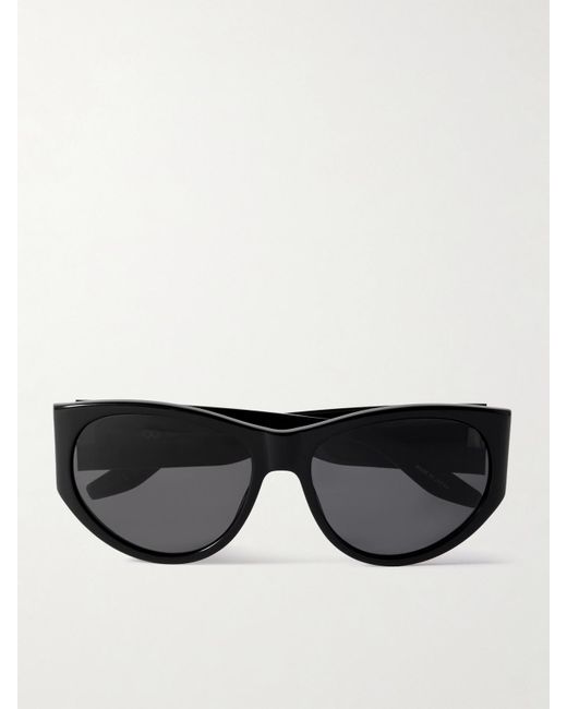 Barton Perreira Black Cruz Cat-Eye Acetate Sunglasses