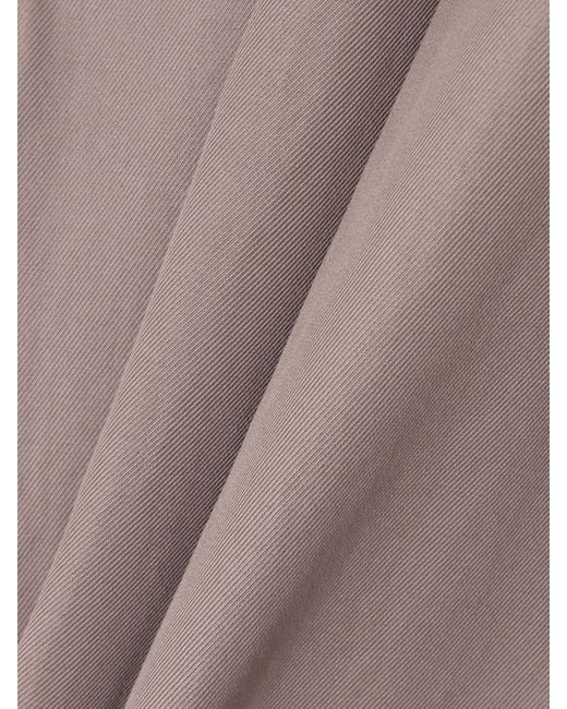 Dries Van Noten Brown Bundfaltenhose Mit Weitem Bein Aus Baumwoll-Twill