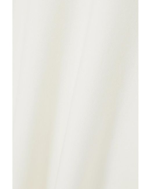 Gabriela Hearst White Seymore Wool, Cashmere And Silk-Blend Midi Dress