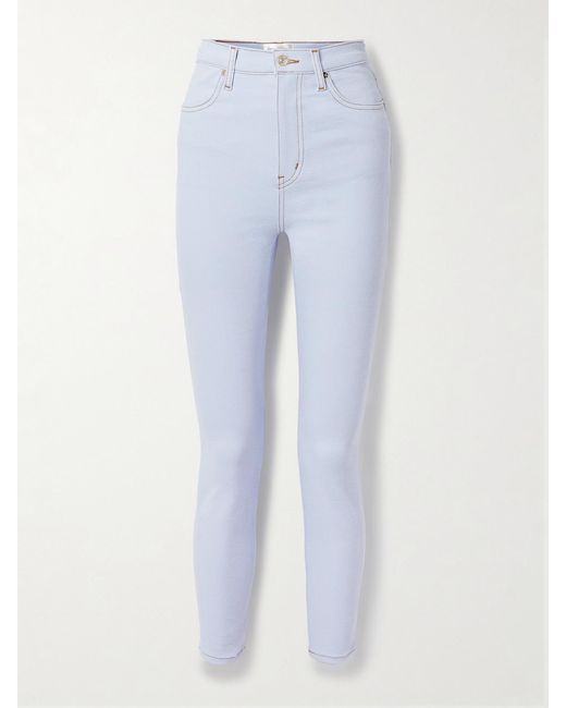 FRAME Blue Carolina Herrera The Taper High-Rise Skinny Jeans