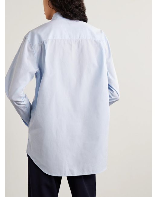 The Row Blue Gavina Sea Island Cotton Shirt