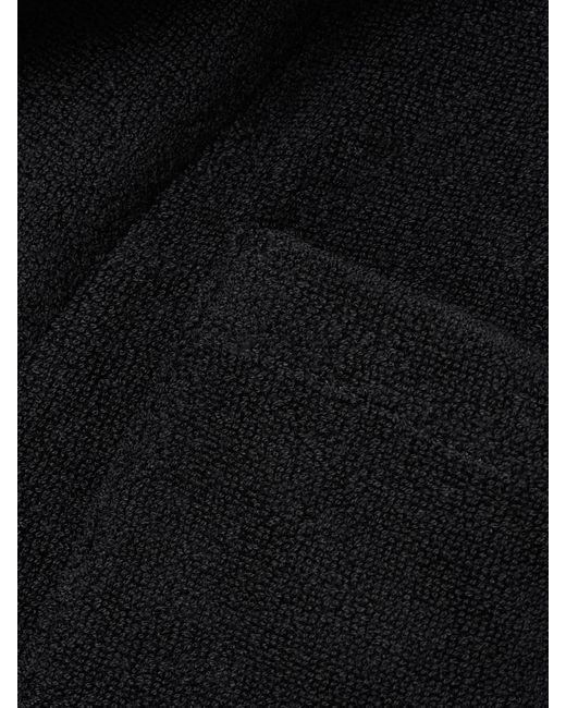 Johanna Ortiz Black Misty Hem Verkürztes Oberteil Aus Baumwollfrottee