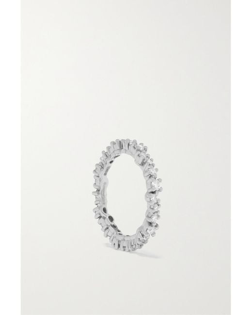 Suzanne Kalan White Eternity 18-Karat Diamond Ring