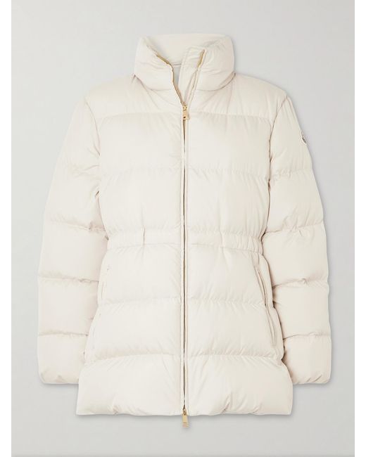 Moncler Natural Brossette Quilted Padded Shell Down Jacket