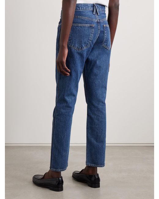 SLVRLAKE Denim Blue Virginia High-Rise Slim-Leg Jeans