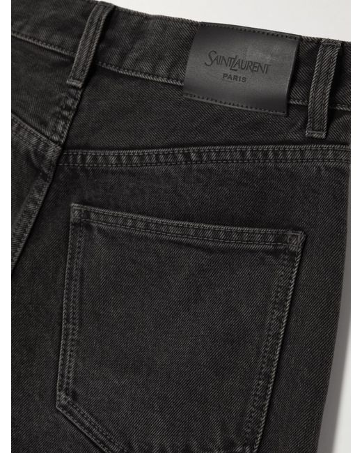 Saint Laurent Black Straight-Leg Jeans