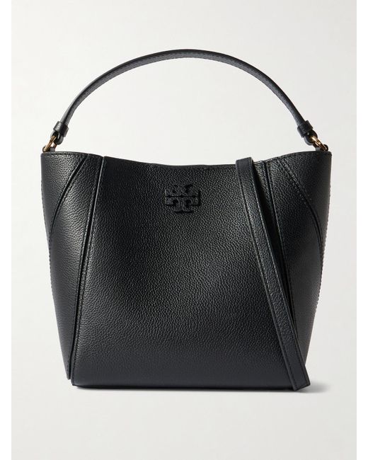 Sac Porté Épaule En Cuir Texturé Mcgraw Small Tory Burch en coloris Black