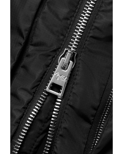 Aztech Mountain Black Casey Hooded Padded Ripstop Down Ski Jacket