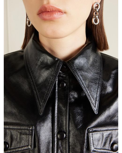 Willy Chavarria Black Chavela Leather Jacket