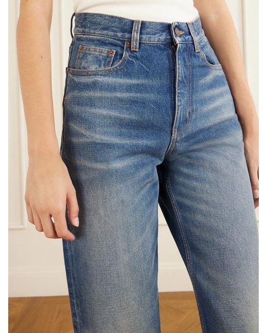Chloé Blue High-Waist Straight-Leg Jeans