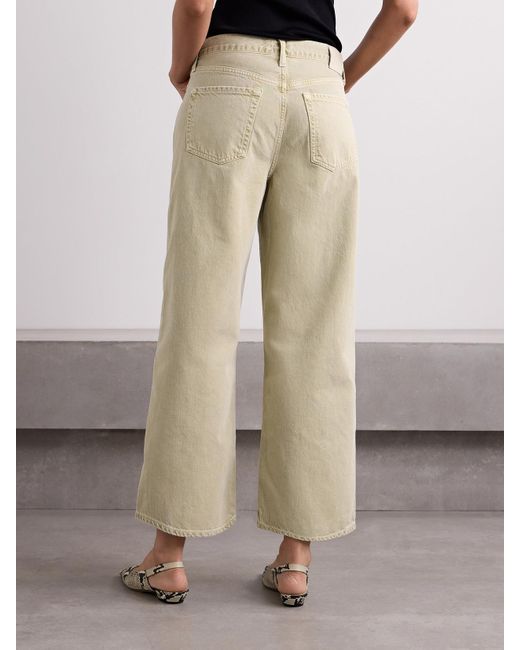 Citizens of Humanity Natural Pina Baggy Cropped Low-Rise Wide-Leg Jeans