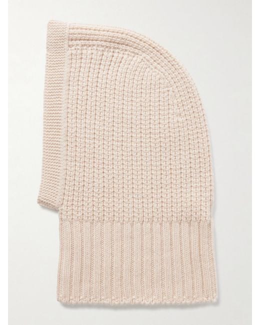 Johnstons Natural Waffle-Knit Cashmere Snood