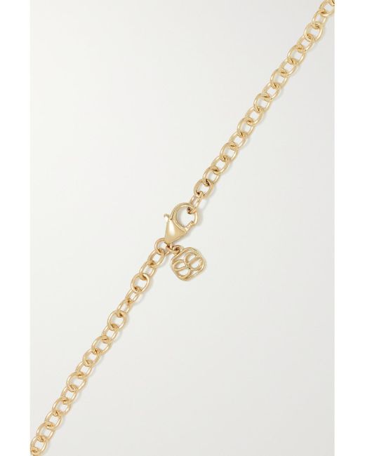Sydney Evan Natural Mini Evil Eye 14-Karat, Amethyst And Diamond Anklet