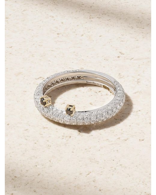 Yvonne Léon Natural Alliance Crapaud 9-Karat Diamond Ring