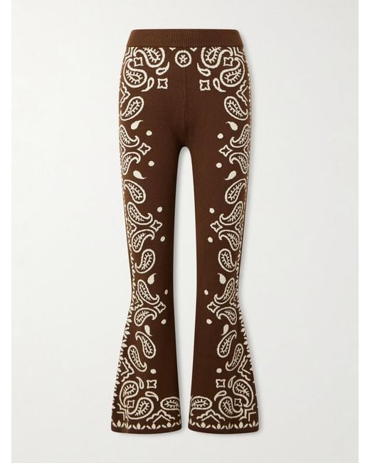 Farm Rio Natural Schlaghose Aus Jacquard-Strick