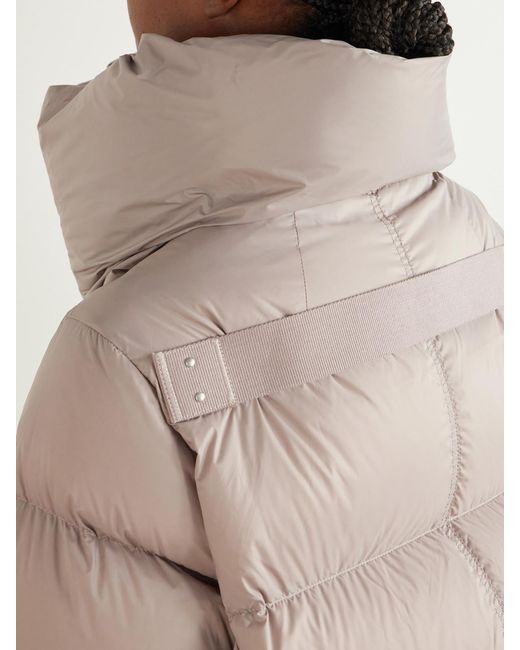 Rick Owens Natural Tower Cropped Shell Down Jacket