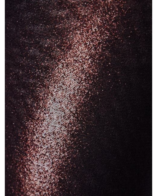 Jean Paul Gaultier Blue Body Dust Hose Mit Geradem Bein Aus Mesh Mit Trompe-L'Œil-Print