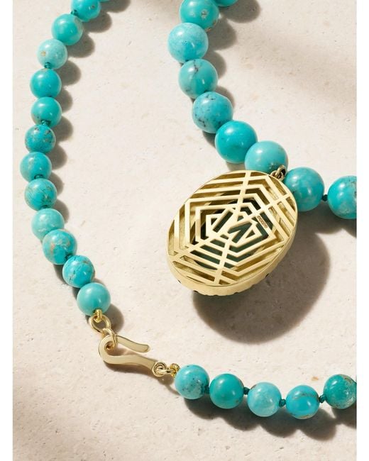Ileana Makri Green 18-Karat, And Diamond Necklace