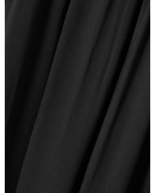 Faithfull The Brand Black Lenise Linen And Woven Maxi Dress