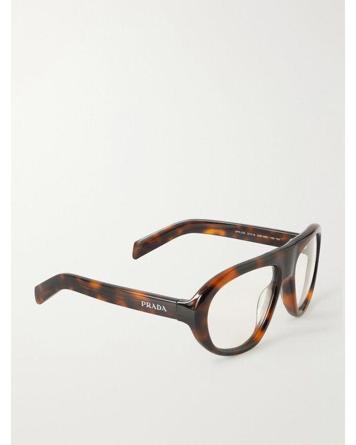 Prada Multicolor Aviator-Style Acetate Optical Glasses