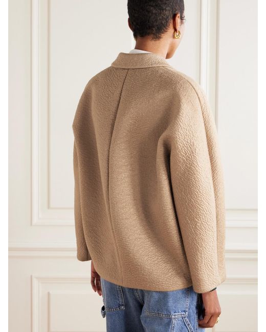 Gucci Natural Caban Jacke Aus Einer Woll-Lamawollmischung