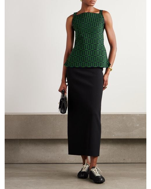 High Sport Green Asher Tanktop Aus Jacquard Aus Einer Baumwollmischung