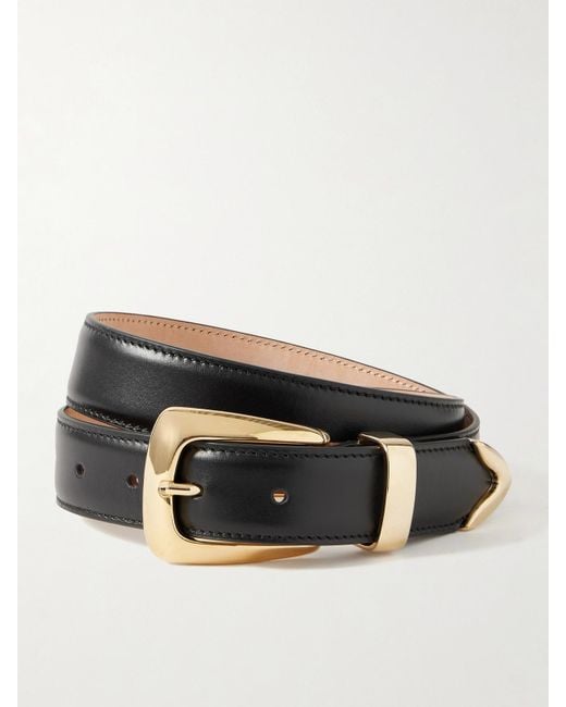 Khaite Black Benny Leather Belt