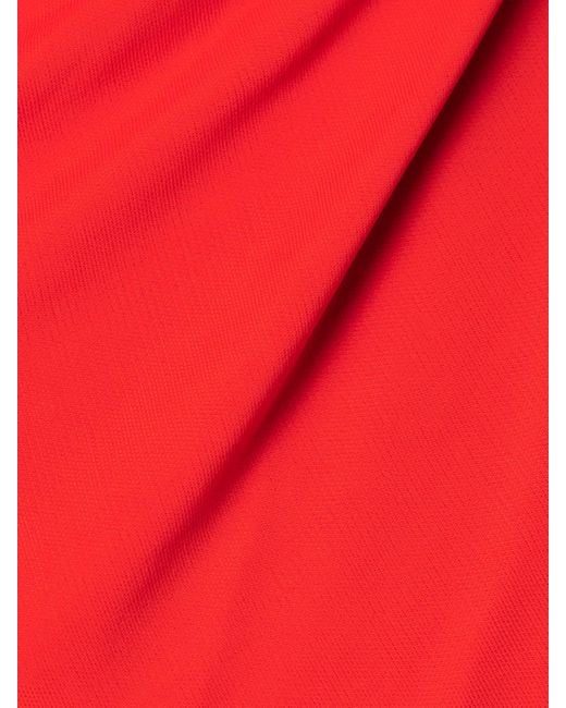 La Ligne Red Maxikleid Aus Jersey Mit Raffungen