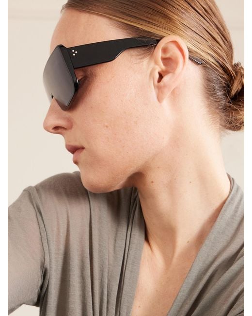 Rick Owens Black Documenta Square-Frame Sunglasses