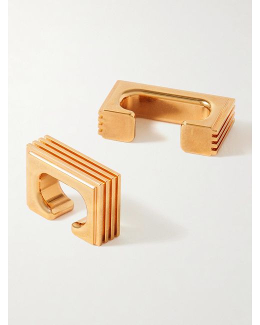 Khaite Metallic Empire Set Of Two-Plated Ear Cuffs