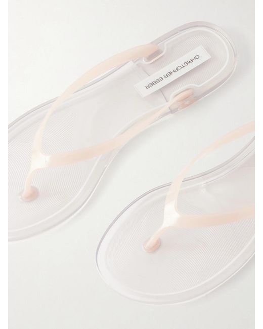 Christopher Esber Natural Jo Pvc Flip Flops