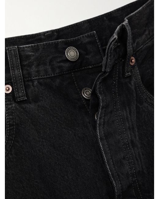 Saint Laurent Black 90S Baggy High-Rise Wide-Leg Jeans