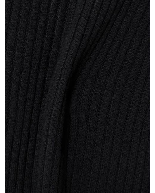arch4 Black Lisa Maxirock Aus Geripptem Kaschmir