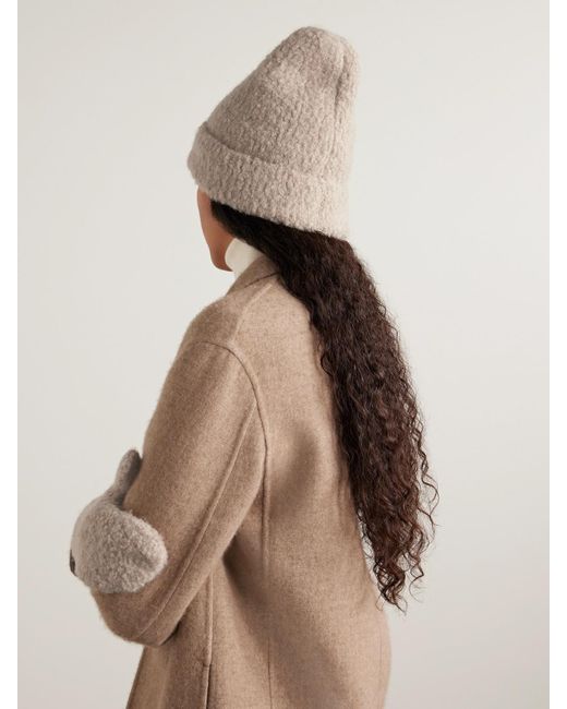 The Row Natural Leomir Beanie Aus Einer Mischung Aus Kaschmir, Alpakawolle Und Seide