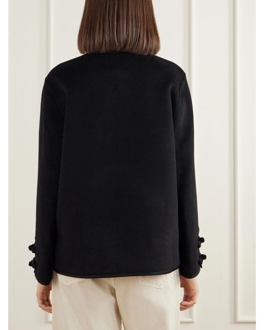 Rohe Black Wool And Cashmere-Blend Jacket