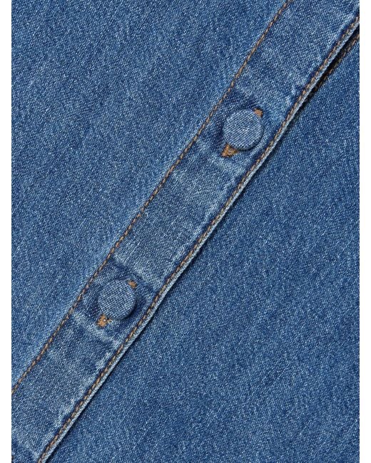 Mini-Robe-Chemise En Jean The Play FRAME en coloris Blue