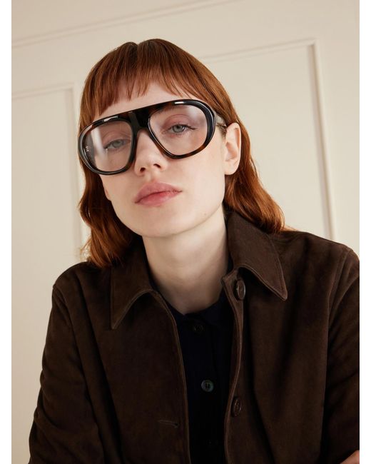 Prada Multicolor Aviator-Style Acetate Optical Glasses