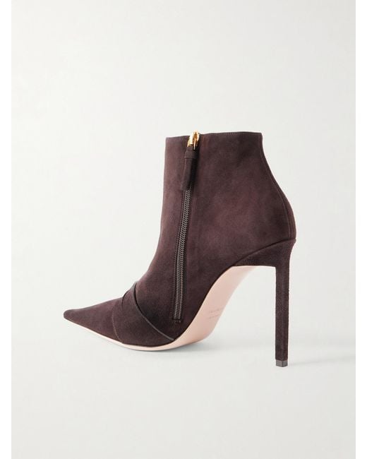 Tom Ford Brown Suede Ankle Boots