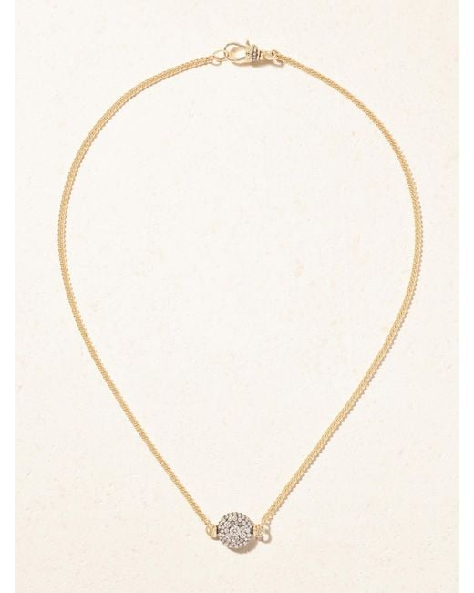 Lucy Delius Natural Baby Pocket Watch 14-Karat Diamond Necklace