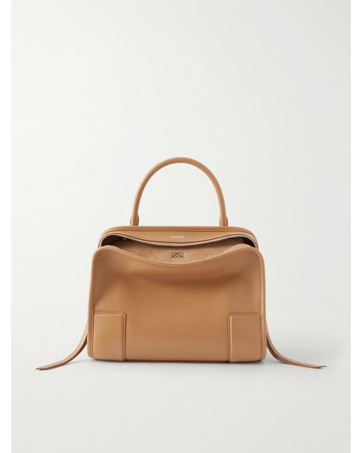 Loewe Natural Amazona 180 Medium Leather Shoulder Bag