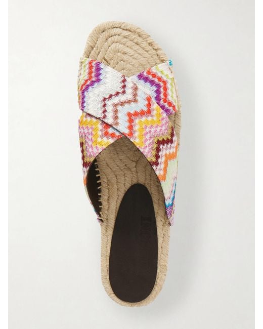 Missoni Multicolor Harlow Striped Woven Espadrilles