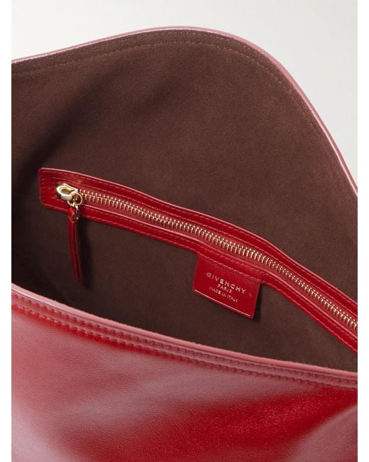 Givenchy Red Voyou Medium Leather Shoulder Bag