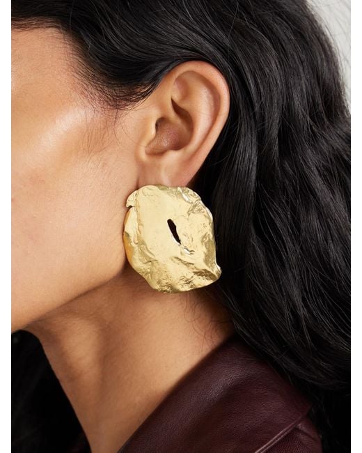 YSSO Metallic Filo Vergoldete Ohrringe