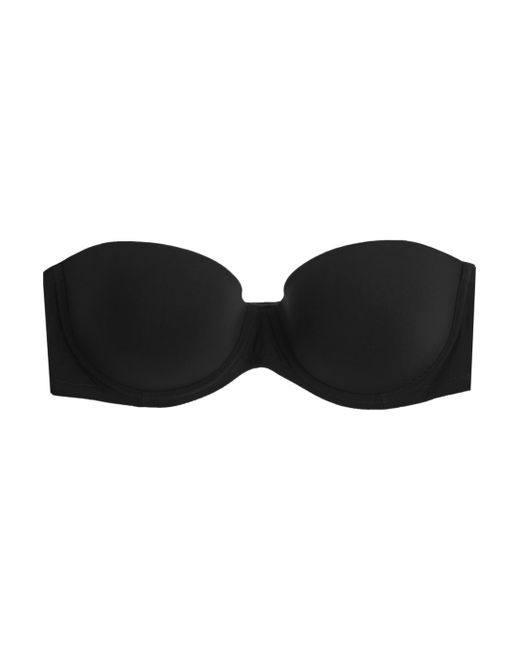 Calvin klein Perfectly Fit Padded Strapless Bra in Black | Lyst