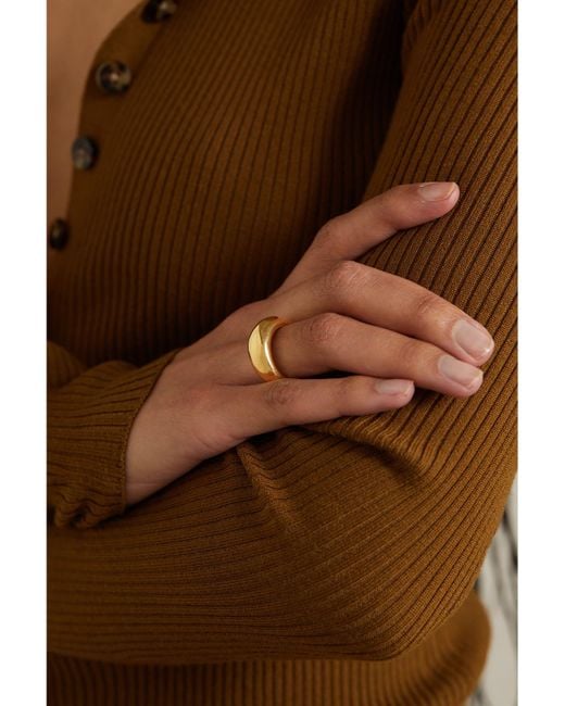 LIE STUDIO Metallic The Anna-Plated Ring